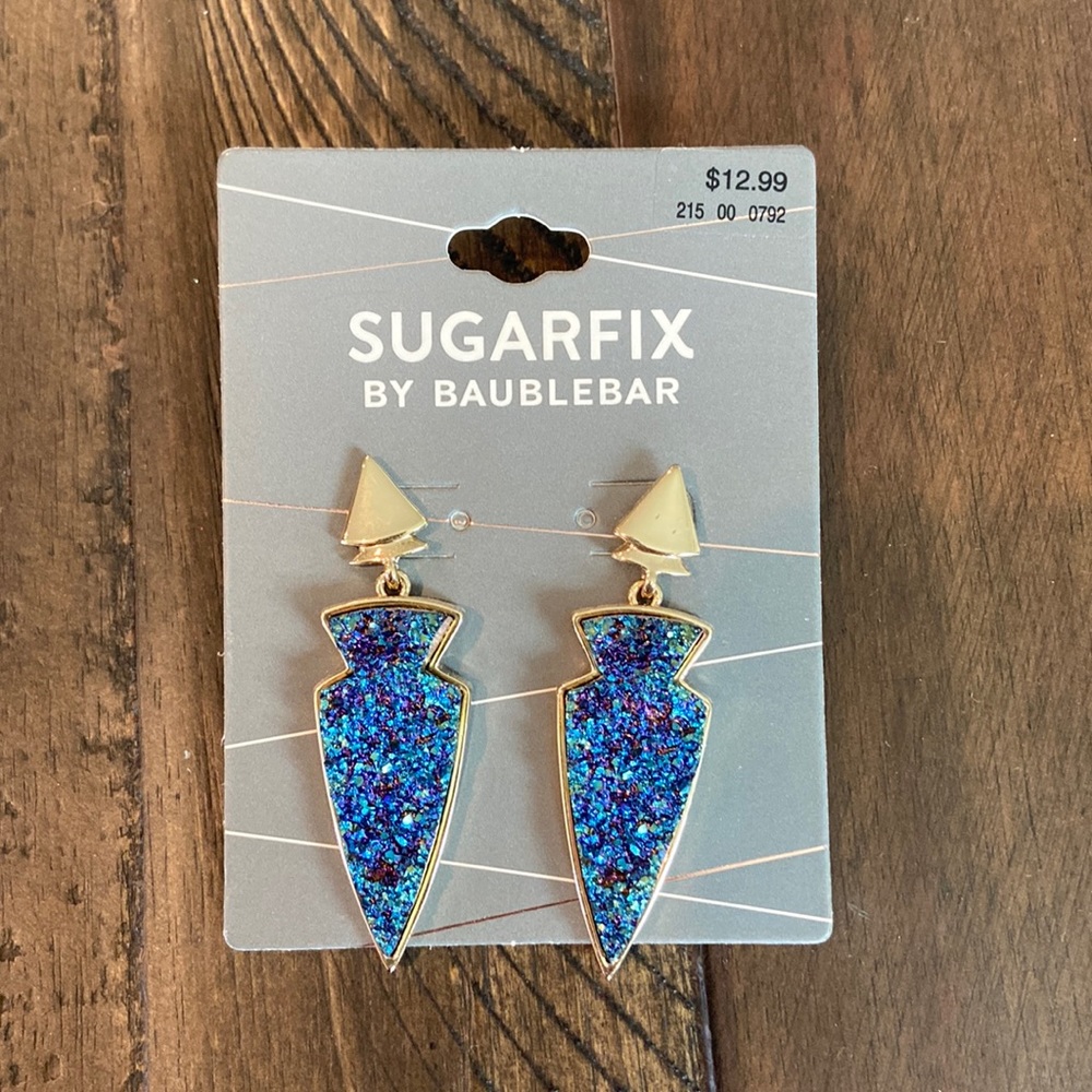 Sugarfix by Baublebar Blue and Gold Earrings